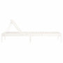 Voir la diapositive 5 : VIDAXL Chaises longues lot de 2 blanc 199,5x60x74cm bois massif de pin