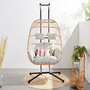 Voir la diapositive 4 : CONCEPT USINE Fauteuil suspendu 2 places effet rotin FARO