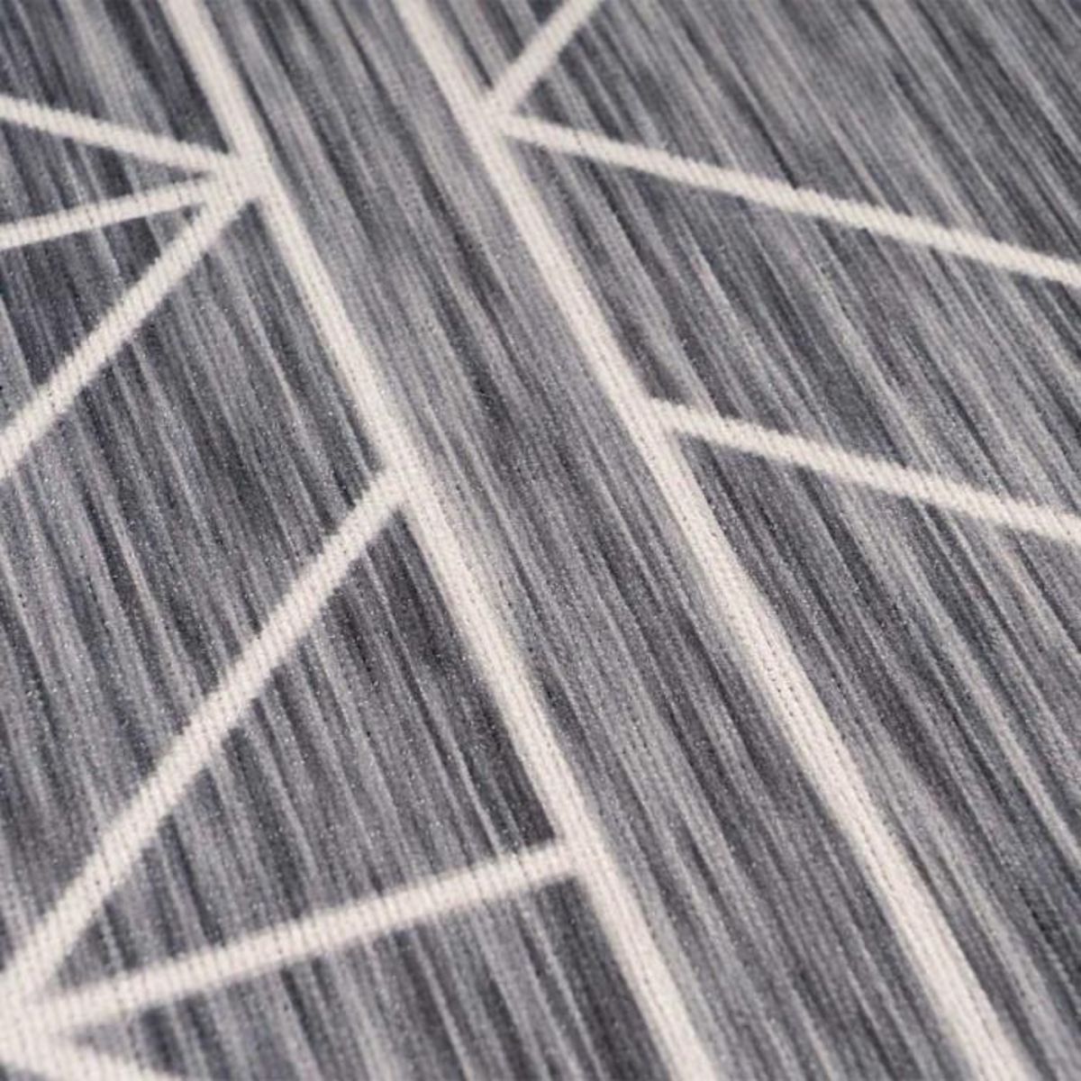 Paris Prix Tapis Tissé Imprimé à Poils Plats  Maya II  Anthracite