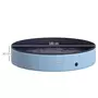 PAWHUT Piscine pour chien bassin PVC pliable anti-glissant facile à nettoyer diamètre 160 cm hauteur 30 cm bleu