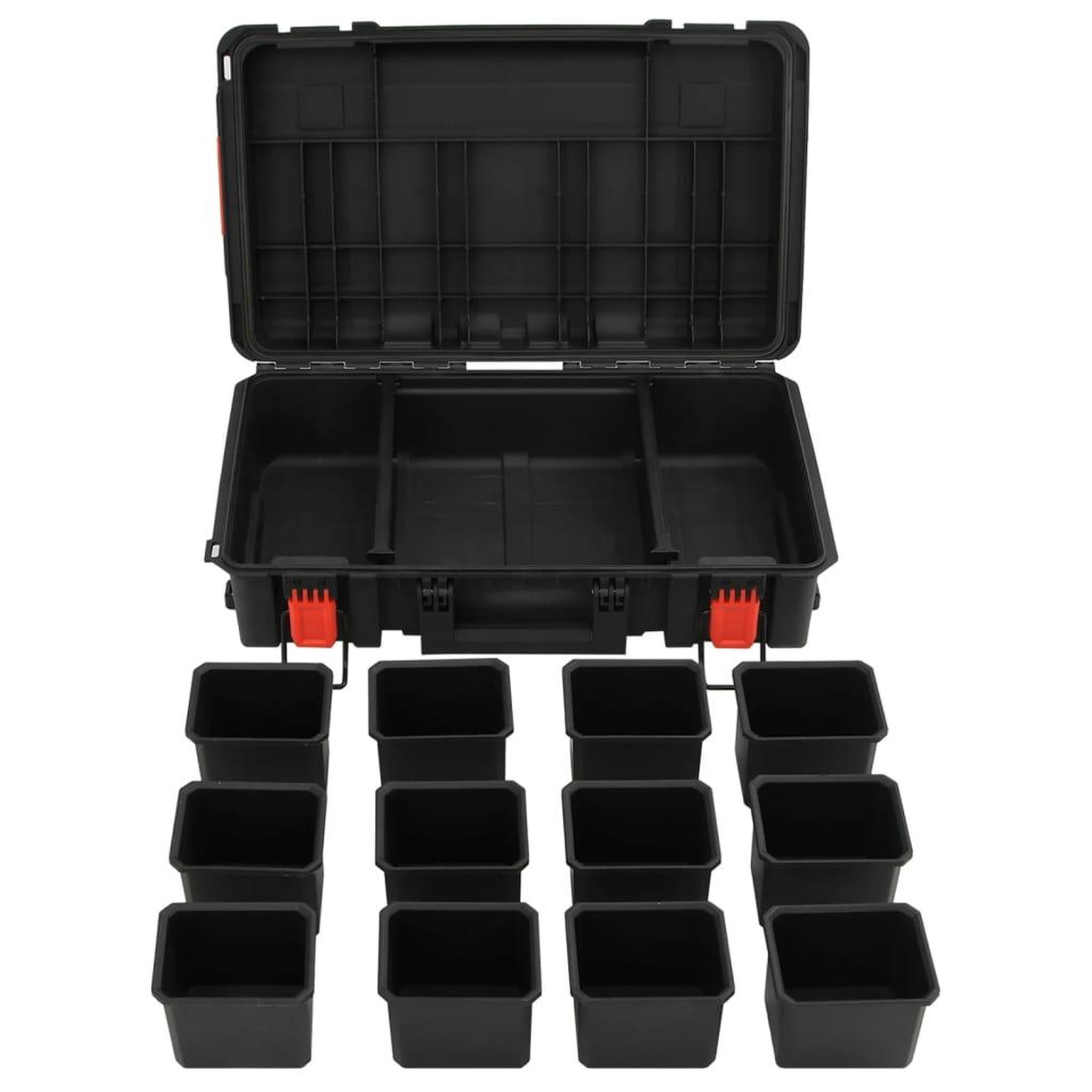 Voir la diapositive 5 : VIDAXL Mallette de transport portable noir 56,5x34x16 cm PP