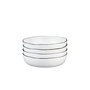 Voir la diapositive 3 : BJORN Assiette creuse PURE Ø21,5cm - 4 pièces - Blanc Neige