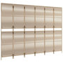 Voir la diapositive 4 : VIDAXL Cloison de separation 6 panneaux beige resine tressee