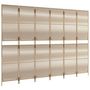 Voir la diapositive 4 : VIDAXL Cloison de separation 6 panneaux beige resine tressee