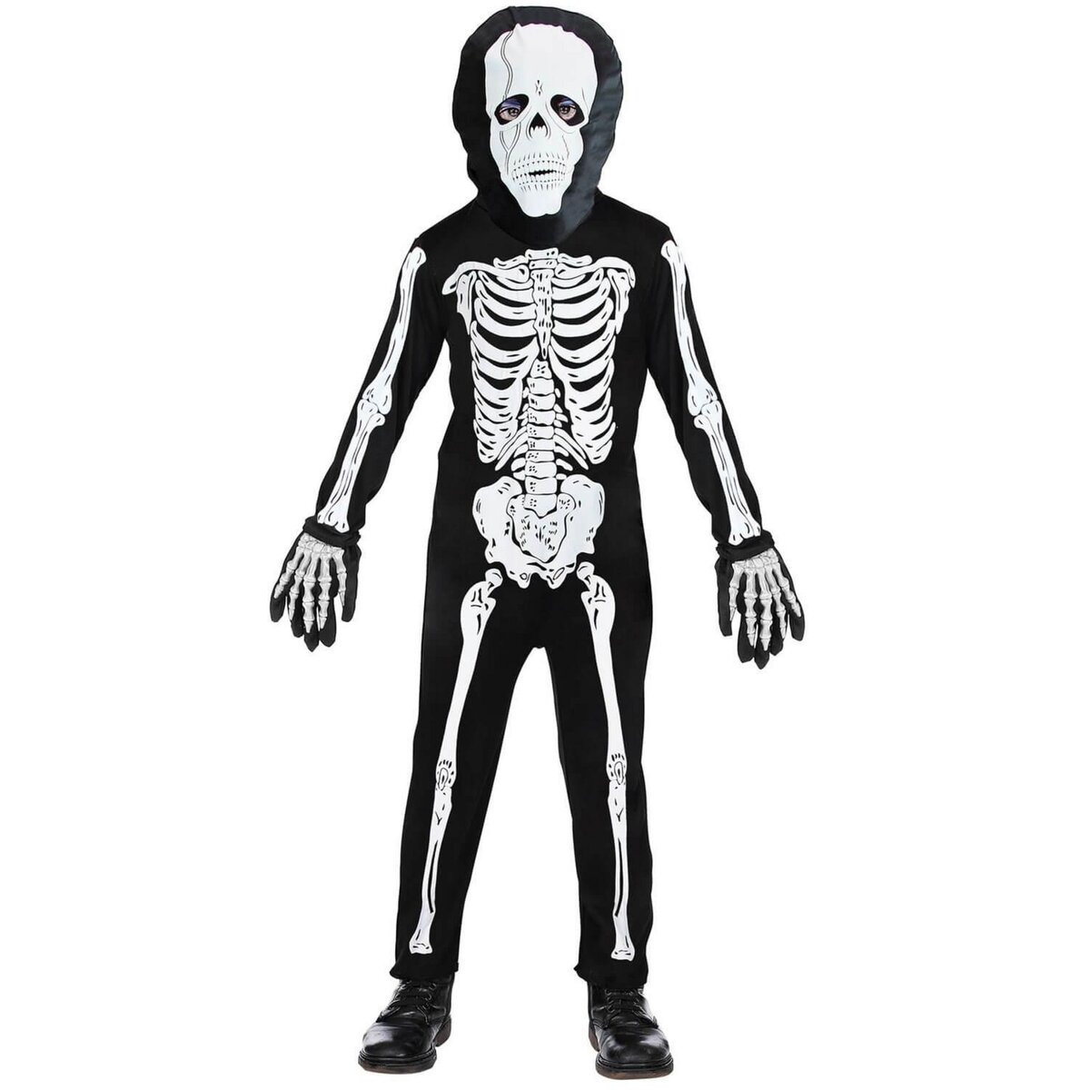 WIDMANN Déguisement squelette - Enfant - 8/10 ans (128 à 140 cm)