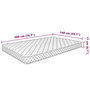 Voir la diapositive 6 : VIDAXL Matelas en mousse a memoire de forme 200 x 140 x 17 cm doux