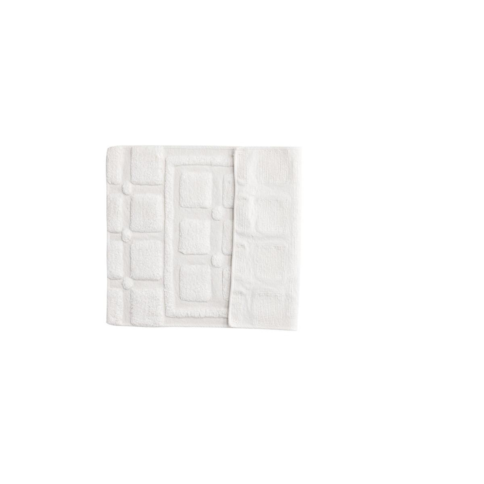 Voir la diapositive 2 : Paris Prix Tapis de salle de bain  putte  60x90cm blanc