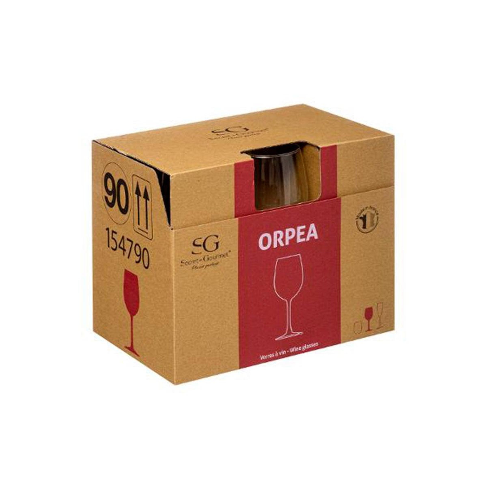Voir la diapositive 3 : Paris Prix Lot de 6 verres à vin  orpea  36cl transparent