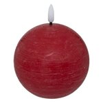 ATMOSPHERA Bougie Boule à LED  Molia  10cm Rouge