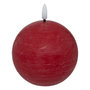 Voir la diapositive 1 : ATMOSPHERA Bougie Boule à LED  Molia  10cm Rouge