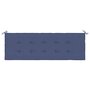 Voir la diapositive 4 : VIDAXL Coussin de banc de jardin bleu marine 150x50x3 cm tissu oxford