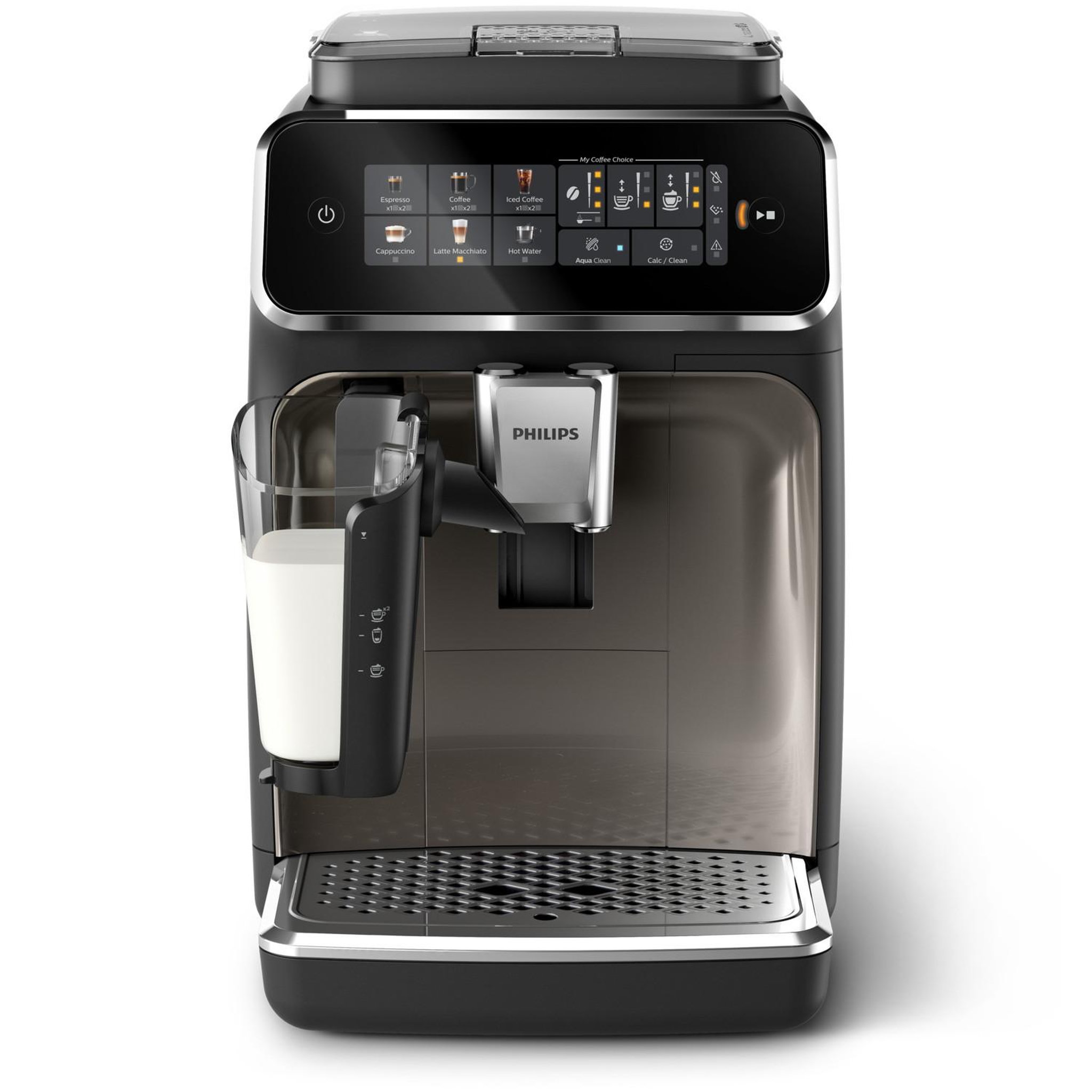 Voir la diapositive 3 : Philips Philips série 3300 noir / chrome ep3347/90 machine expresso broyeur,6 boissons, carafe lattego