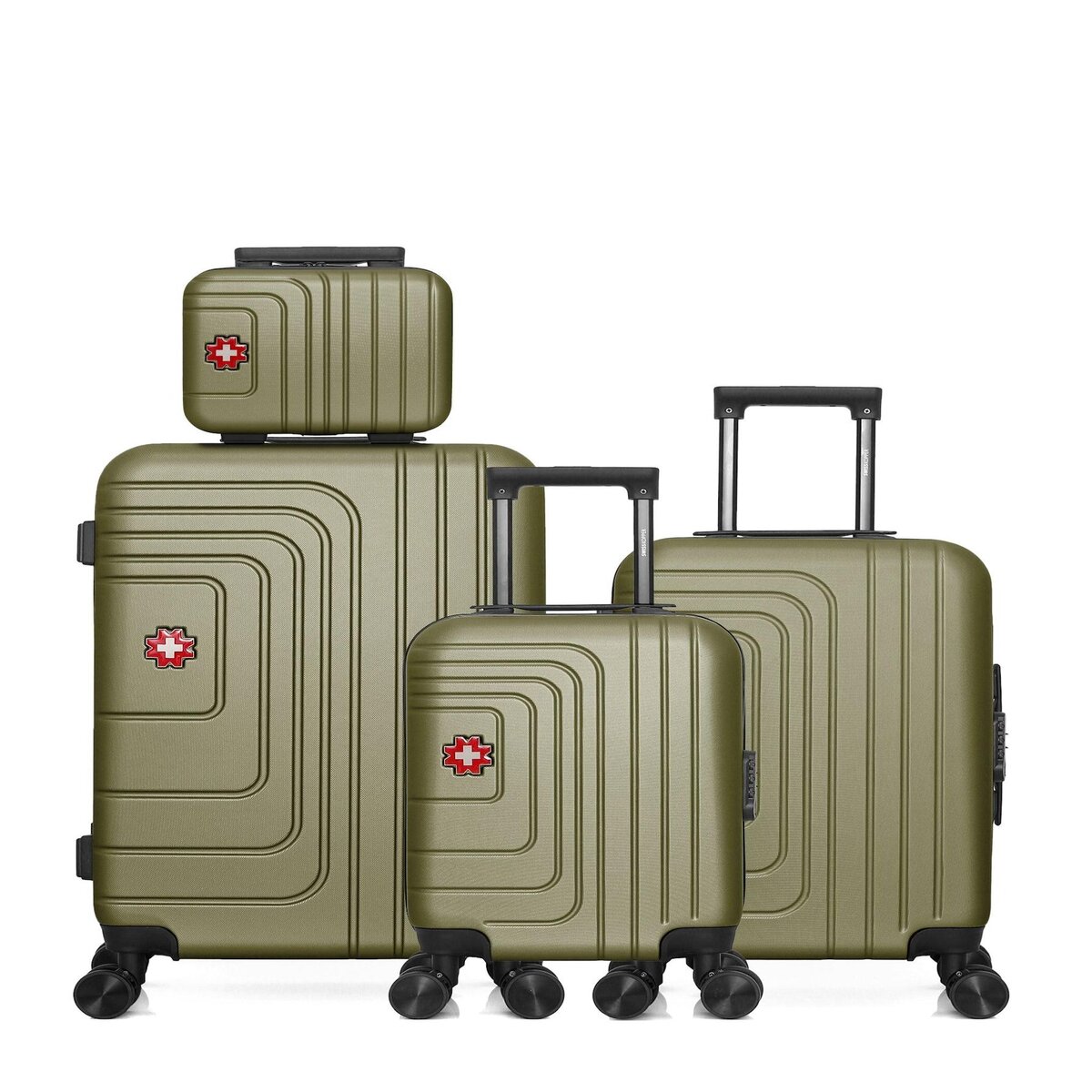SWISS KOPPER SWISS KOPPER - Lot de 4 - Valises weekend, cabine, cabine XXS et vanity RUTI