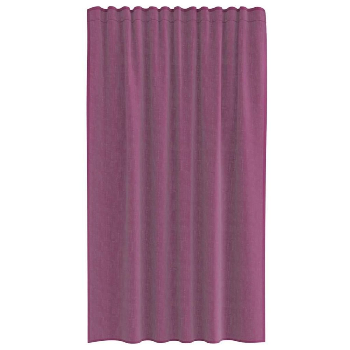 VIDAXL Rideaux en voile avec boucles 2 pcs violet 140x175 cm