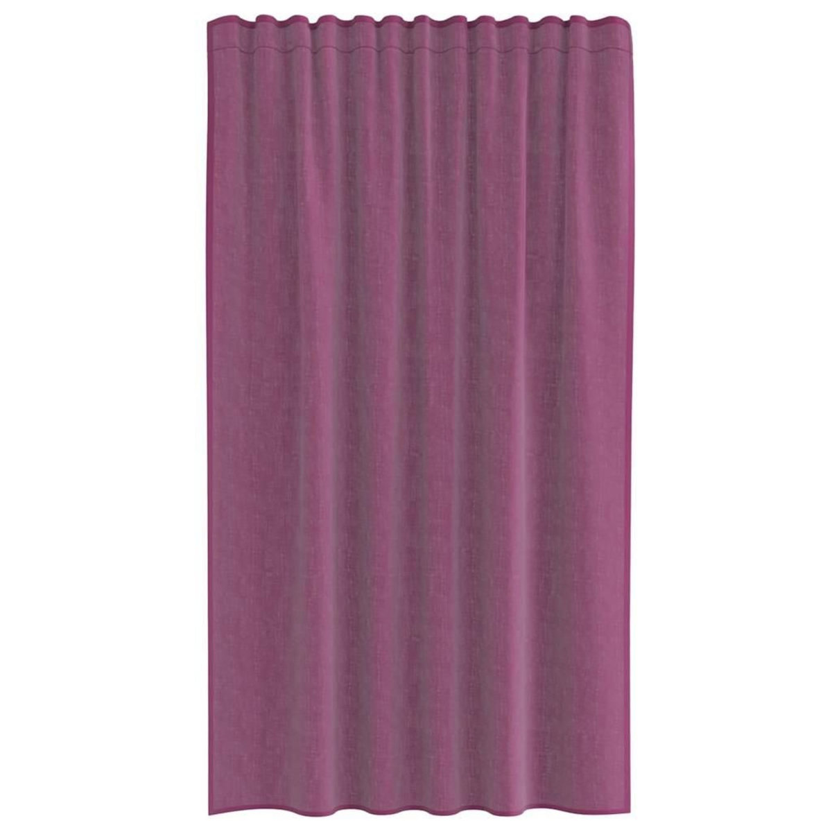 VIDAXL Rideaux en voile avec boucles 2 pcs violet 140x175 cm