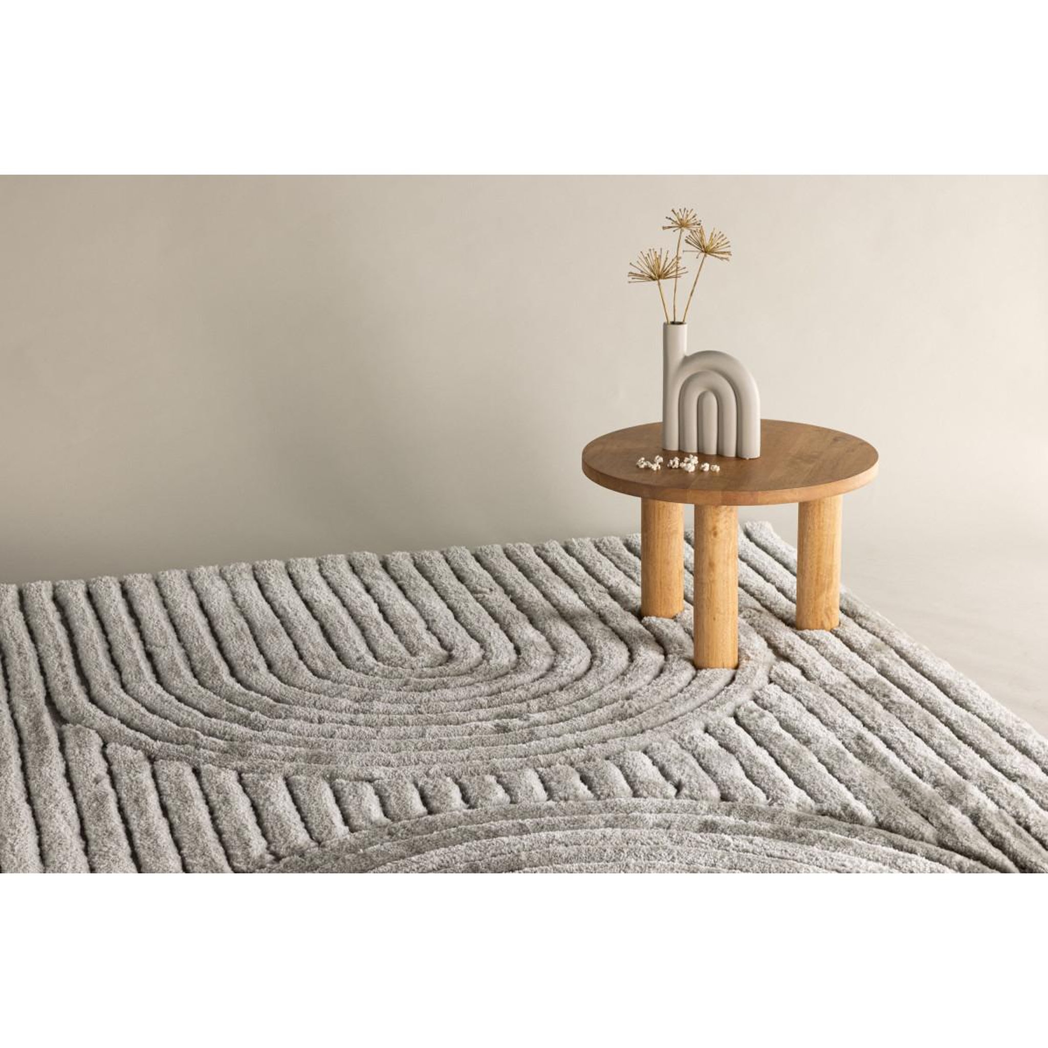 Voir la diapositive 6 : Paris Prix Tapis déco texturé  niklas  200x290cm grège