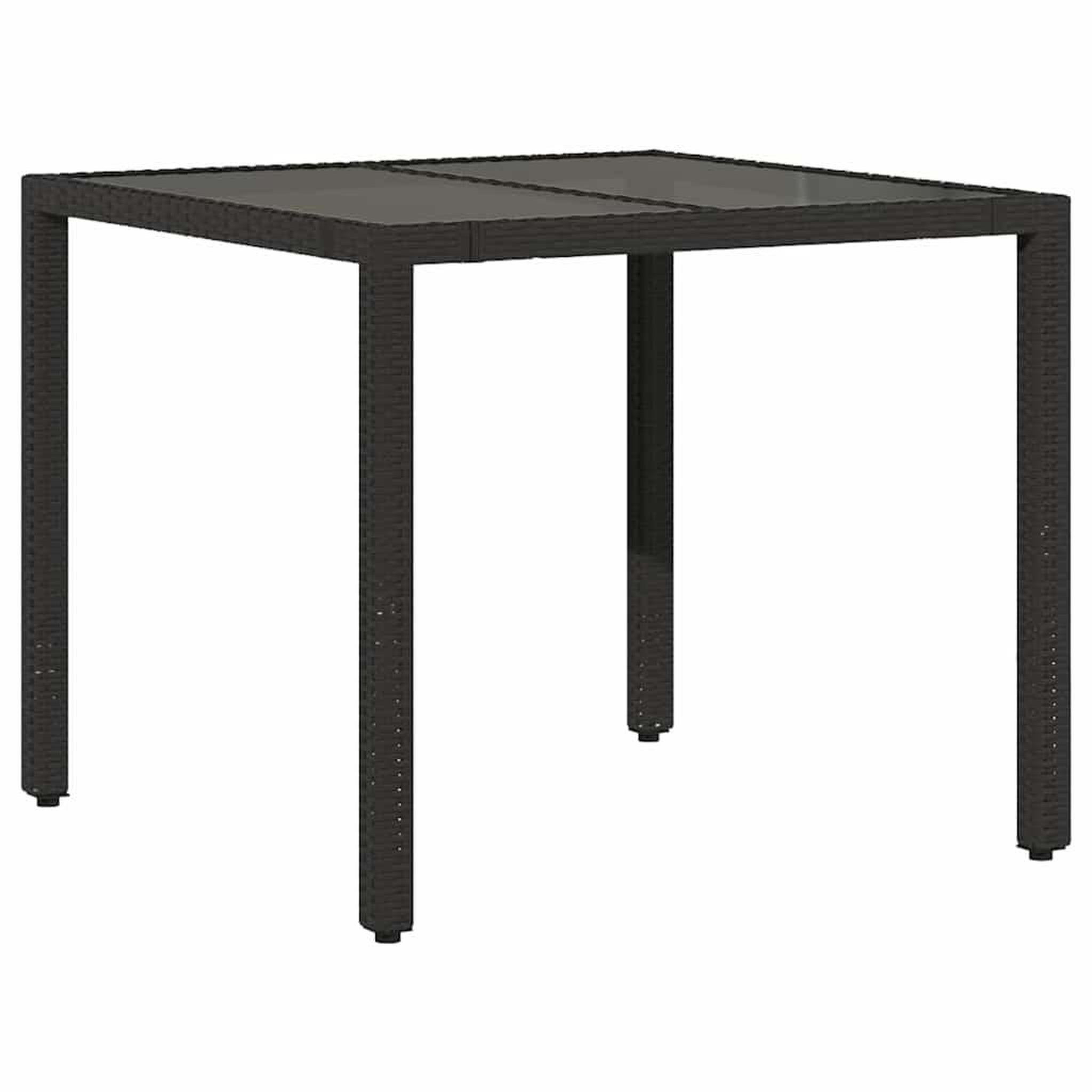 Voir la diapositive 4 : VIDAXL Ensemble de bistro de jardin 5 pcs coussins noir poly rotin