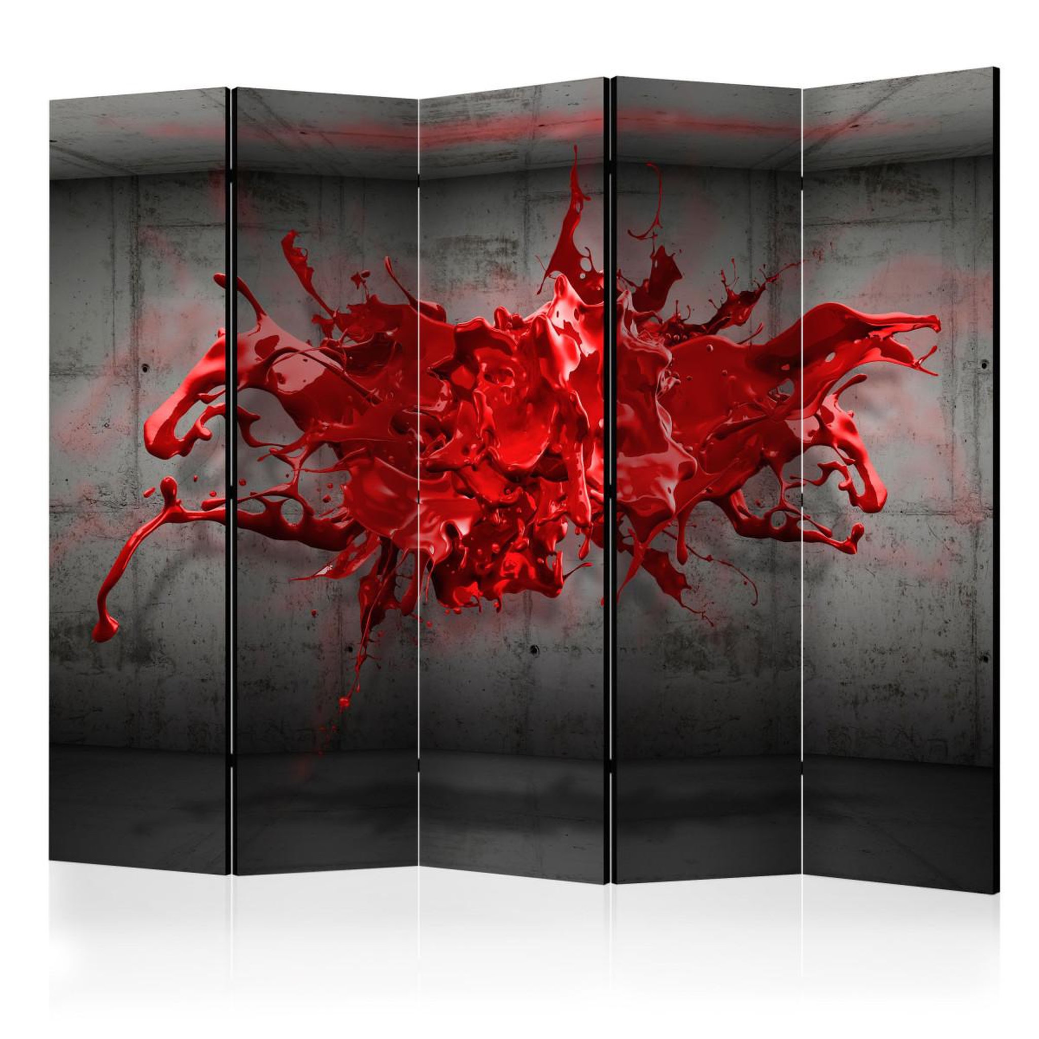 Paris Prix Paravent 5 volets  red ink blot  172x225cm