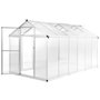Voir la diapositive 1 : VIDAXL Serre Aluminium 362x190x195 cm 13,41 m³