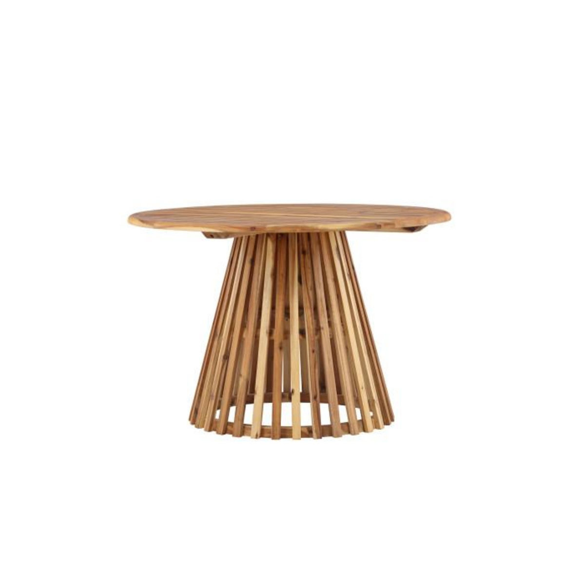 Paris Prix Table de Jardin Ronde en Bois  Lumpur  120cm Naturel