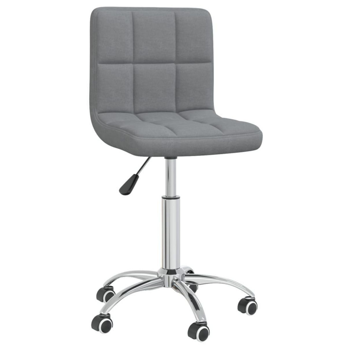 VIDAXL Chaise pivotante de bureau Gris clair Tissu