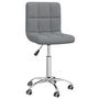 Voir la diapositive 2 : VIDAXL Chaise pivotante de bureau Gris clair Tissu