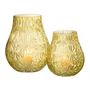 Voir la diapositive 4 : Paris Prix Vase Design en Verre  Diamant  28cm Jaune