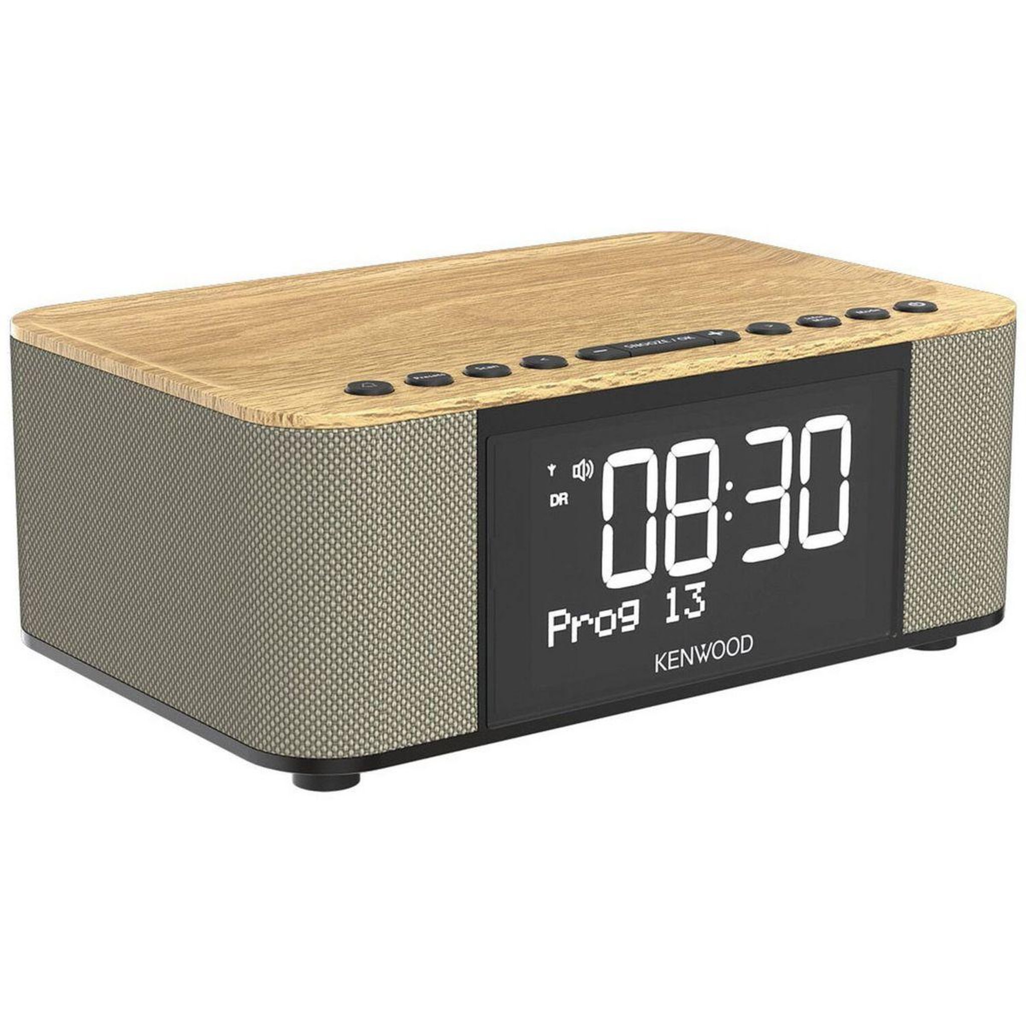 Voir la diapositive 2 : KENWOOD Radio réveil crst40dabm bois