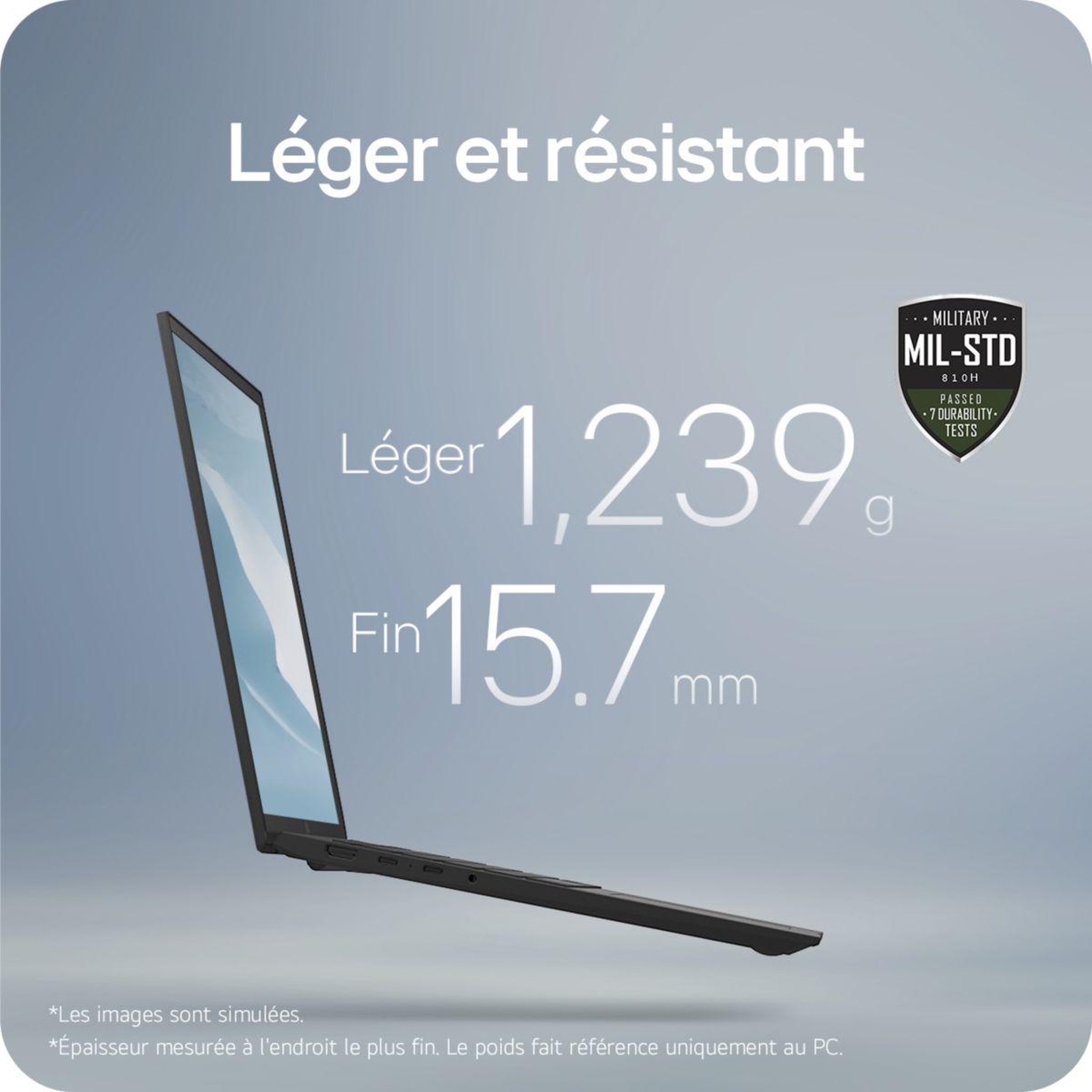 Voir la diapositive 5 : LG Ordinateur portable Gram  16Z90TL-G.AU8BF Copilot+
