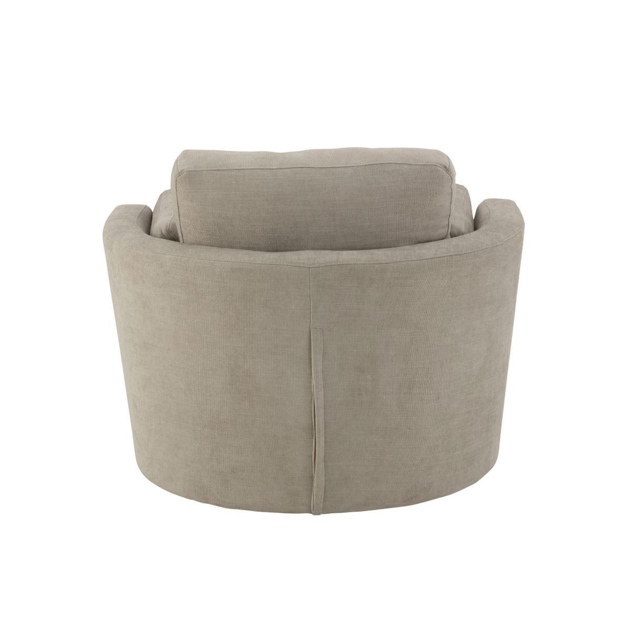 Voir la diapositive 4 : J-LINE Fauteuil Pivotant  Swiv  109cm Gris