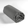 Voir la diapositive 6 : Paris Prix Drap Housse  Lina  140x190cm Anthracite