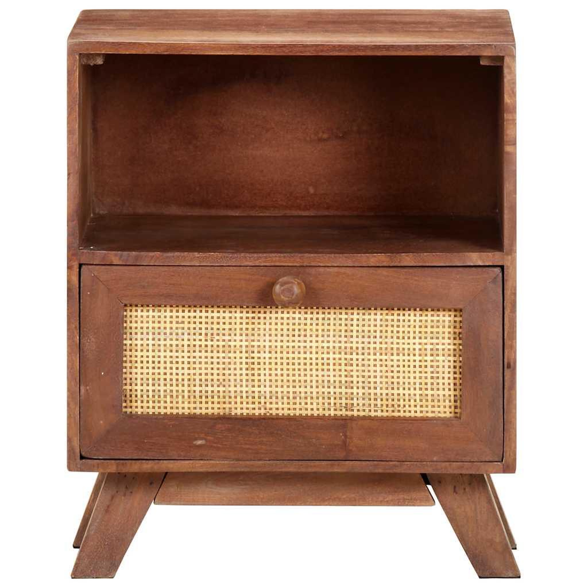 Voir la diapositive 2 : VIDAXL Table de chevet 40x30x50 cm bois de manguier massif