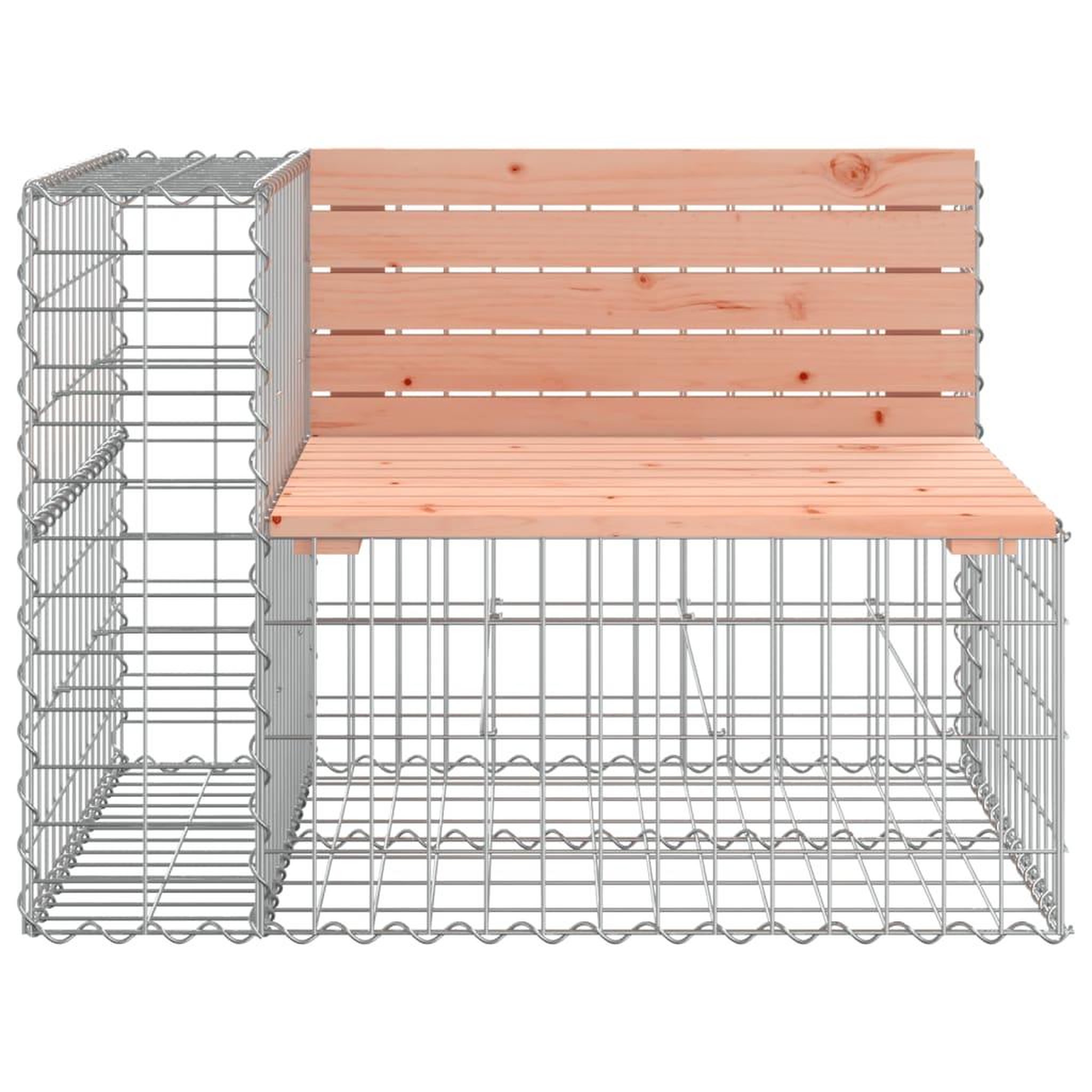 Voir la diapositive 4 : VIDAXL Banc de jardin design gabion 184x71x65,5 cm bois massif douglas