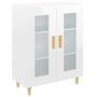 Voir la diapositive 2 : VIDAXL Buffet Blanc brillant 69,5x34x90 cm Bois d'ingenierie