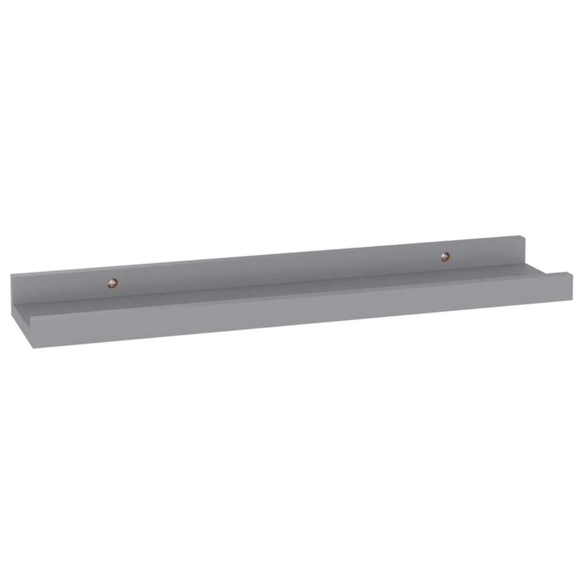 VIDAXL Etageres murales 4 pcs Gris 40x9x3 cm