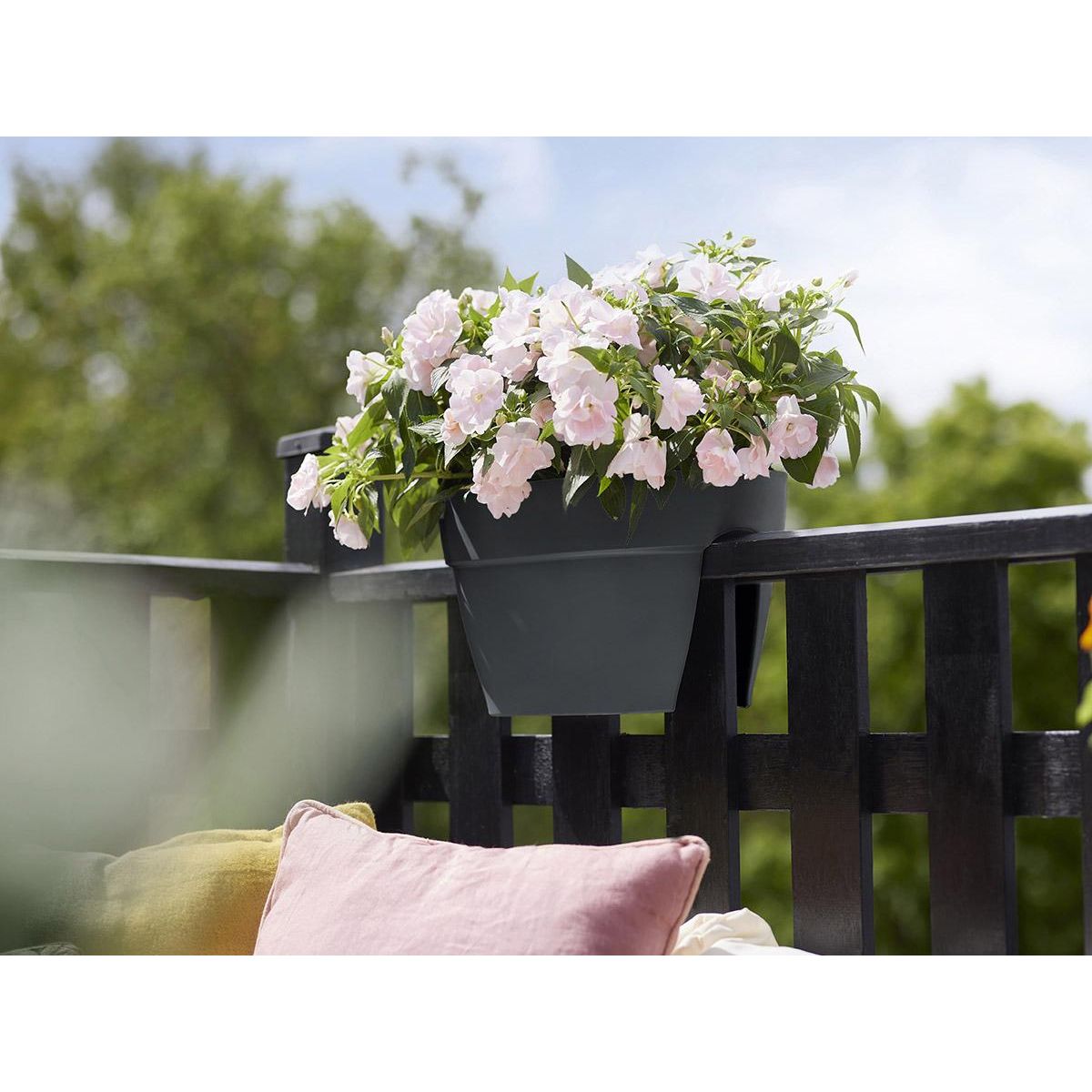 ELHO Balconnière Elho Vibia Campana Flower Bridge anthracite - Longueur 40 cm