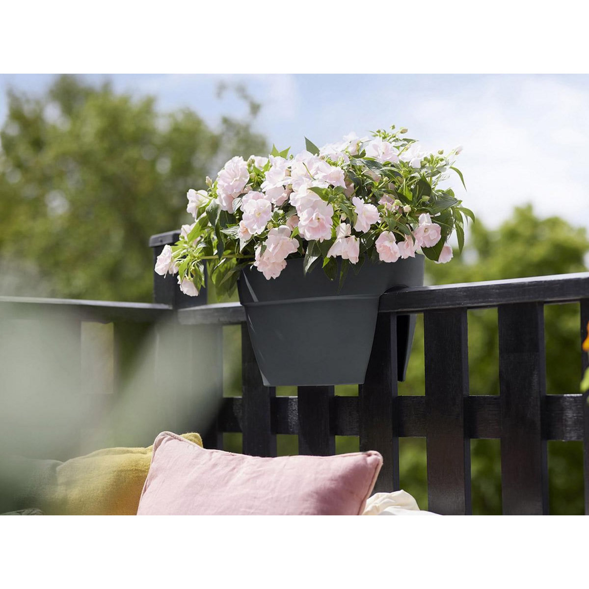 ELHO Balconnière Elho Vibia Campana Flower Bridge anthracite - Longueur 40 cm