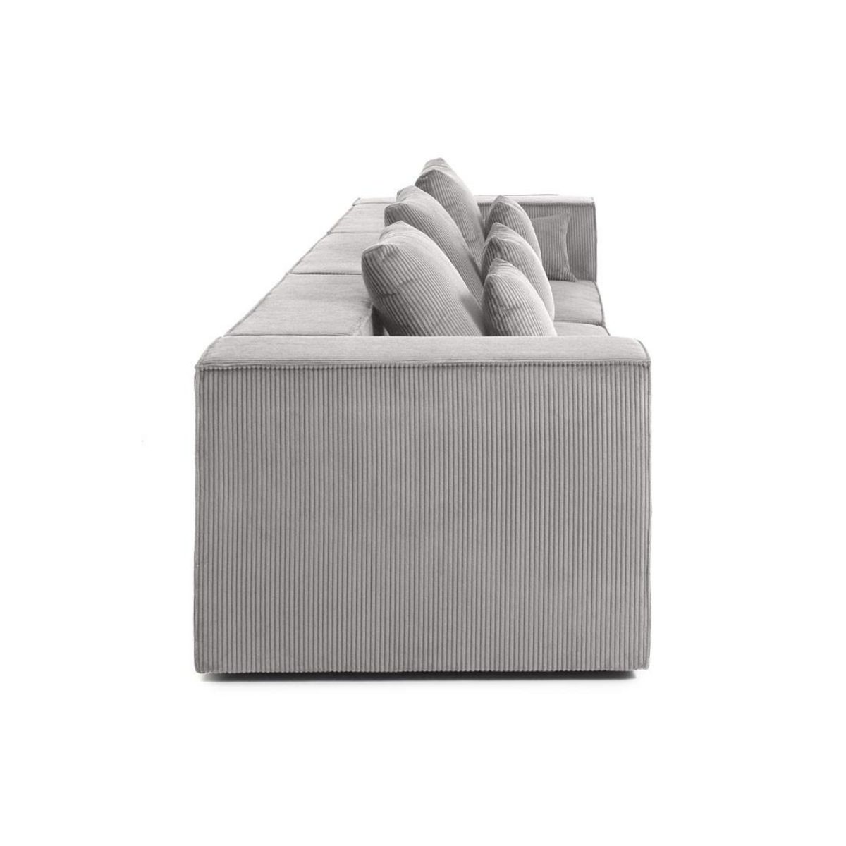 LISA DESIGN Colombine - canapé modulable droit - 3 places - en velours côtelé