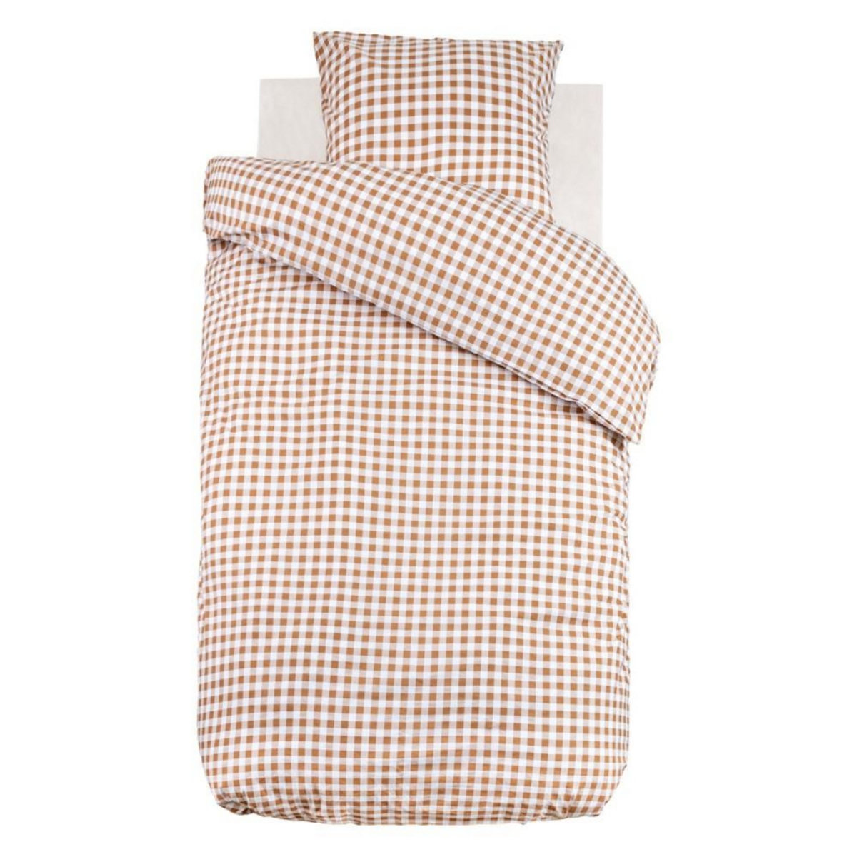 ATMOSPHERA Housse de couette enfant 140x200 VICHY + taie coton 57 fils