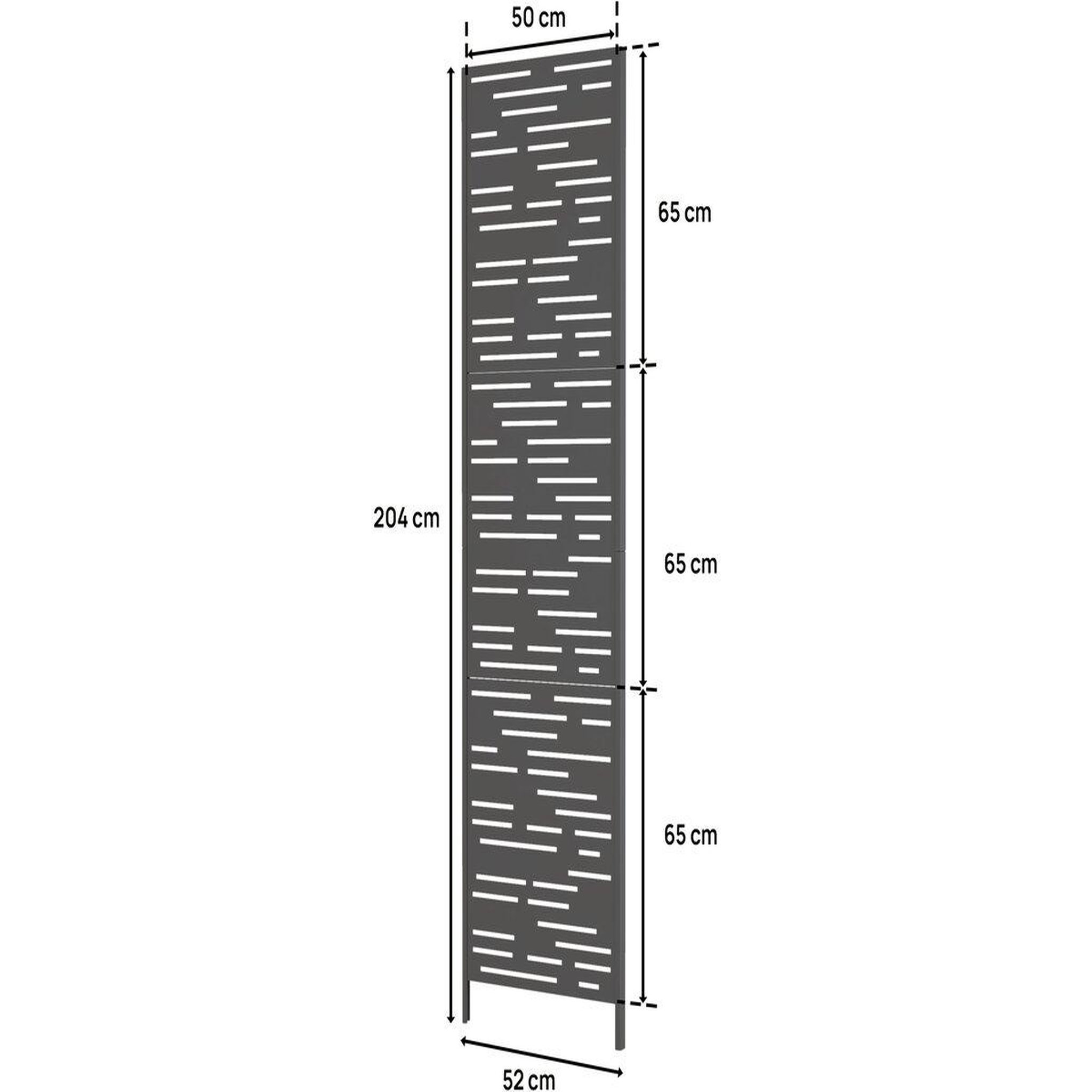 Voir la diapositive 3 : Habitat et Jardin Persienne pour pergola bioclimatique Windsor  Line  52 x 204 cm - Gris foncé