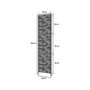 Voir la diapositive 3 : Habitat et Jardin Persienne pour pergola bioclimatique Windsor  Line  52 x 204 cm - Gris foncé