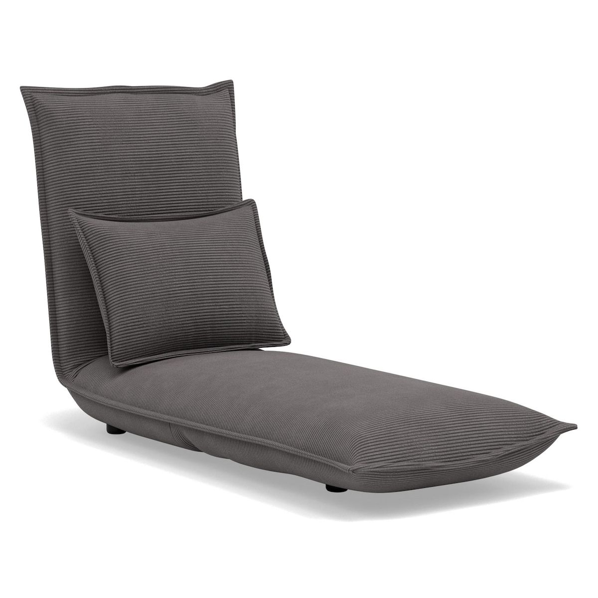 BEST MOBILIER Candice - banquette 1 place convertible clic-clac en velours côtelé