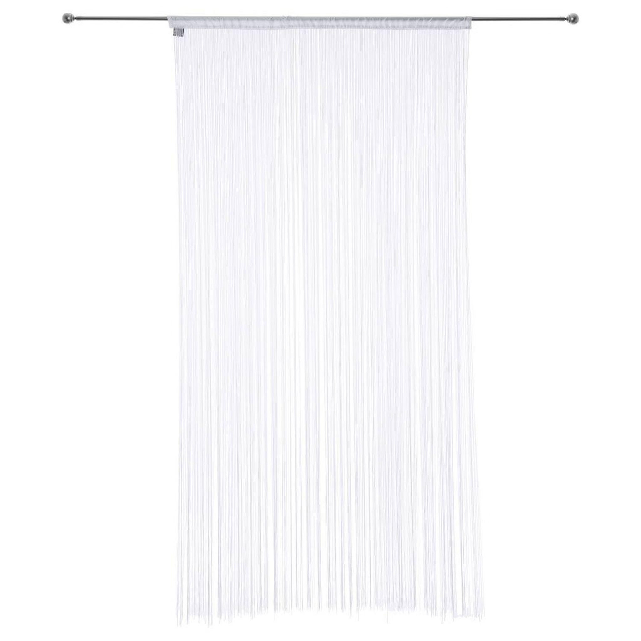 Voir la diapositive 3 : TOILINUX Lot de 2 rideaux fils décoratifs - 90 x 200 cm - blanc