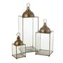 Voir la diapositive 3 : Paris Prix Lanterne Design en Verre  Hagrid  121cm Bronze