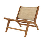 MAISON PAVANE Fauteuil en teck et tressage cannage en rotin-Kilka
