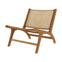 Voir la diapositive 1 : MAISON PAVANE Fauteuil en teck et tressage cannage en rotin-Kilka