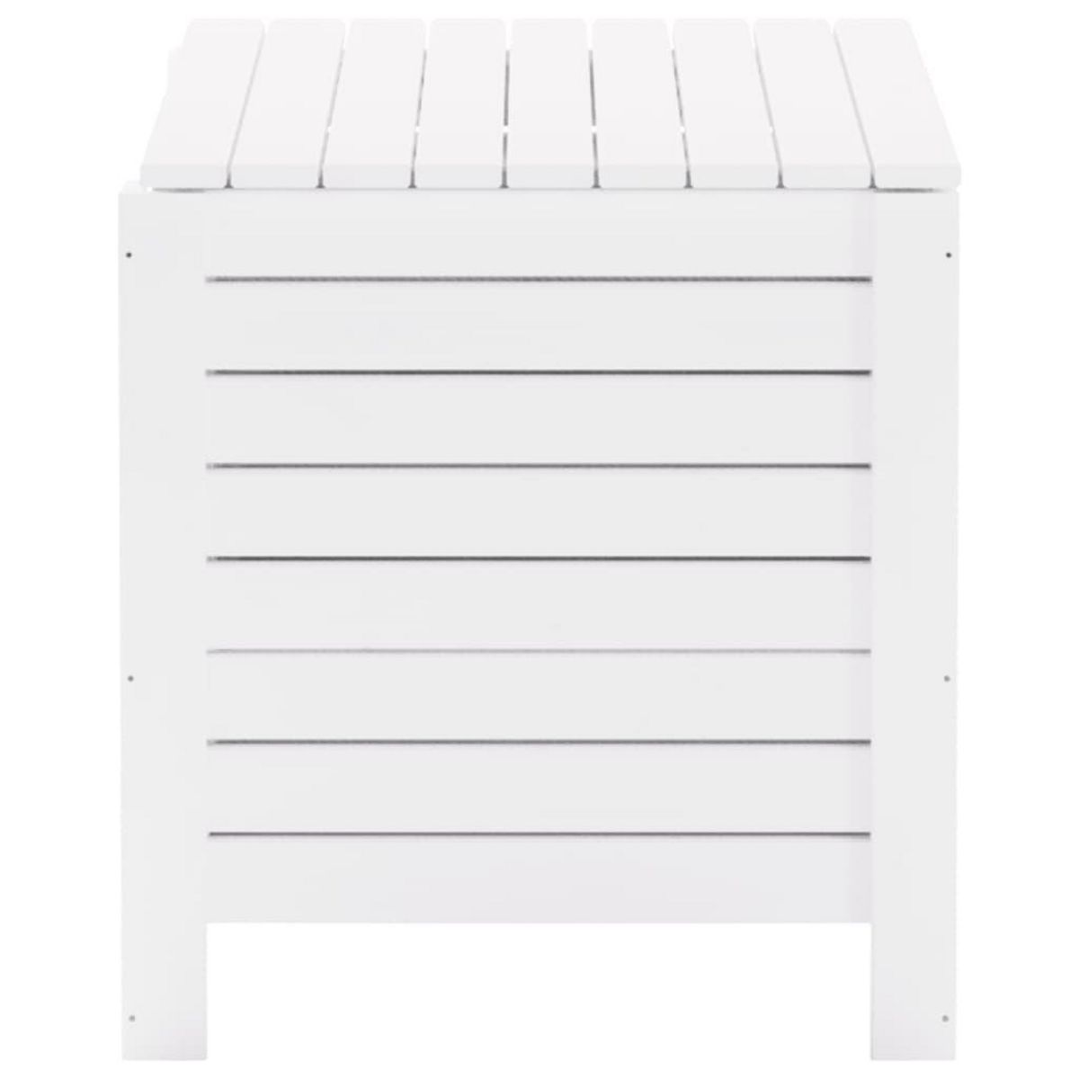 VIDAXL Boîte de rangement avec couvercle RANA blanc bois massif de pin