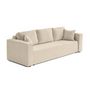 Voir la diapositive 5 : BEST MOBILIER Topaze - canapé 3 places - convertible avec coffre - en tissu velours relief