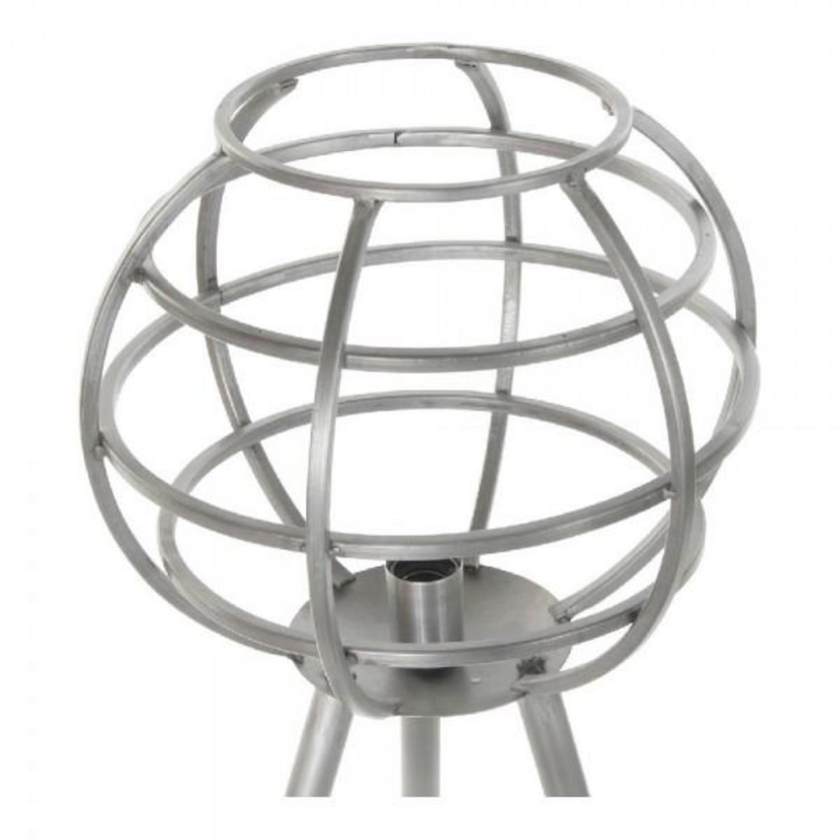 MARKET24 Lampe de bureau DKD Home Decor Métal Gris foncé (50 x 50 x 98 cm)