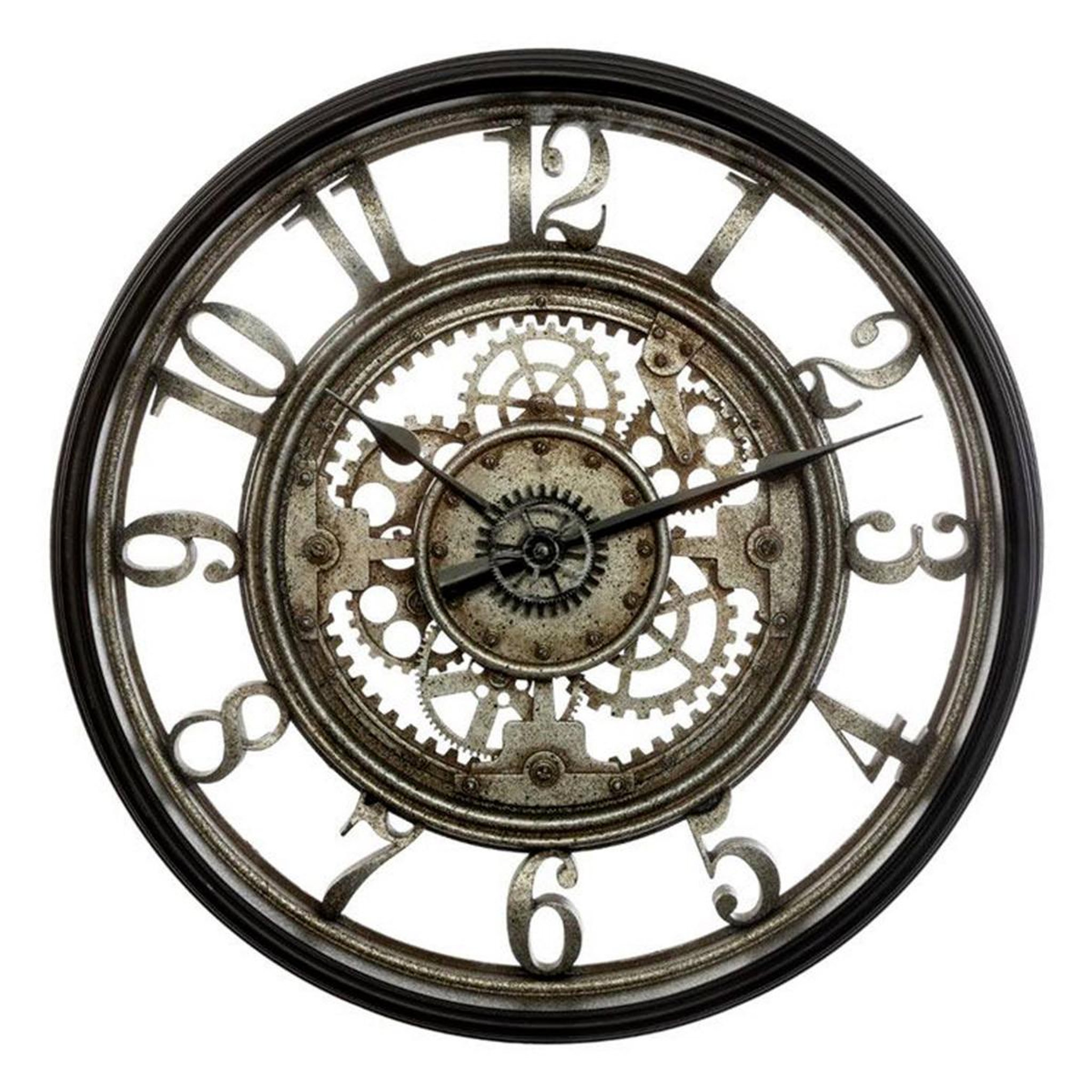 ATMOSPHERA Pendule murale mécanique  vintage  50cm gris